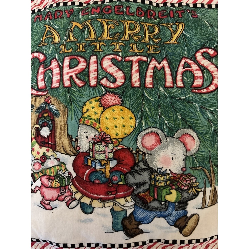 Mary Engelbreit A Merry Little Christmas Soft‎ Book Panel Cut Sew Vintage